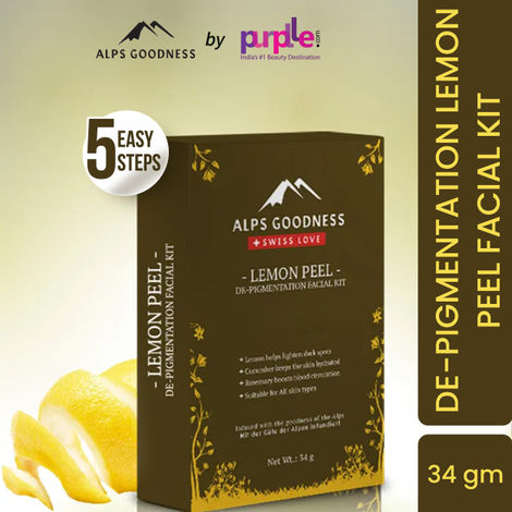Buy Alps Goodness Peel DE-Pigmentation Facial Kit - Lemon (34 gm)-Purplle