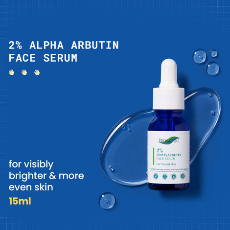 Buy DERMDOC by Purplle 2% Alpha Arbutin Face Serum (15 ml) | alpha arbutin for acne scars, dark spots on face | glow serum-Purplle