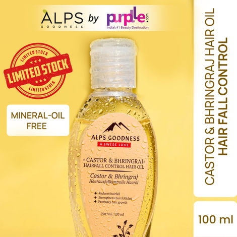 Buy Alps Goodness Castor & Bhringraj Hairfall Control Hair Oil (100 ml)-Purplle