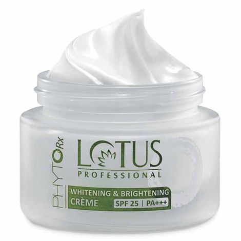 Buy Lotus Professional PhytoRx Whitening & Brightening Cream | SPF 25 | PA+++ | All skin types Preservative Free | 50g-Purplle