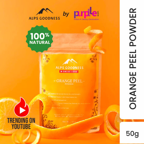 Buy Alps Goodness Powder - Orange Peel (50 gm) | 100% Natural Powder | No Chemicals, No Preservatives, No Pesticides | Hair Mask and Face Mask | Nourishes hair follicles | Glow Face Pack-Purplle