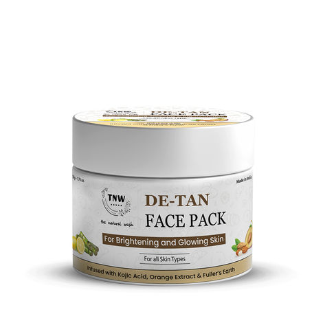 Buy TNW - The Natural Wash D-Tan Face Pack for Glowing &A BrighteningingA Skin | Effective Tan Removal Face Pack | Anti-Tan Face Pack with Orange Extract-Purplle