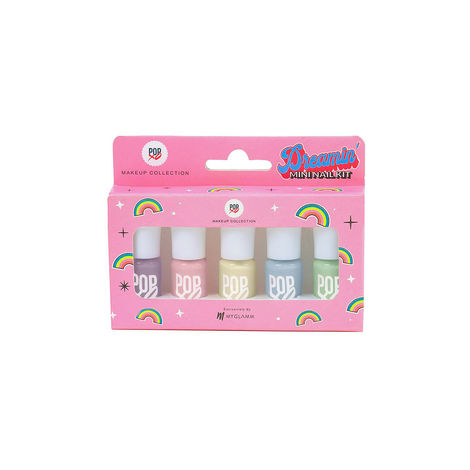 Buy MyGlamm POPxo Makeup Collection -Mini Nail Kit-Dreamin'-5X3ml-Purplle