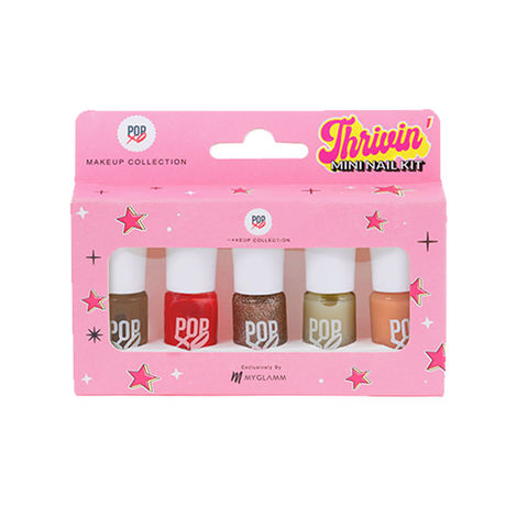 Buy MyGlamm POPxo Makeup Collection -Mini Nail Kit-Thrivin'-5X3ml-Purplle