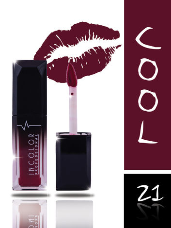 Buy Incolor Professional Matte Mini Lip Gloss 21 Cool (8) ml-Purplle