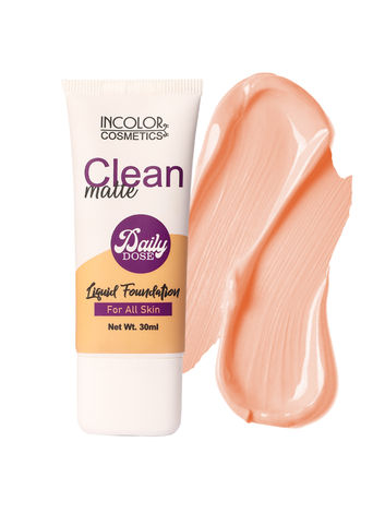 Buy Incolor Clean Matte Daily Dose Liquid Foundation 03 Caribbean (30) ml-Purplle