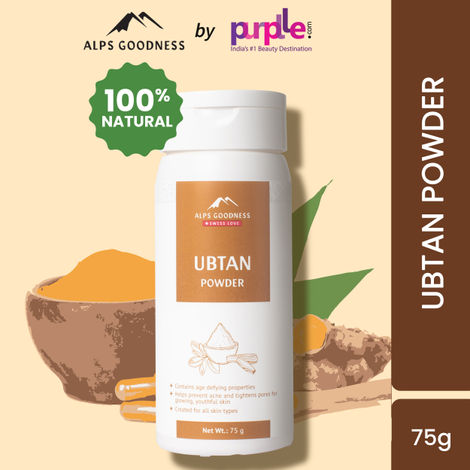 Buy Alps Goodness Powder - Ubtan (75 g)| 100% Natural Powder | No Chemicals, No Preservatives, No Pesticides | Can be used for Hair Mask and Face Mask | Nourishes hair follicles| Glow Face Pack| Ubtan Face Pack-Purplle