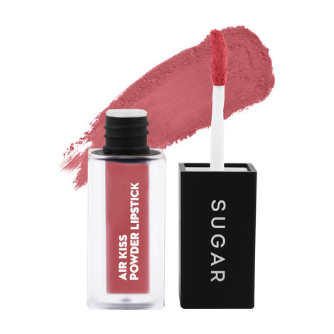 Buy SUGAR Cosmetics Air Kiss Powder Lipstick - 05 Strawberry Macaron - 2 gm |Super Pigmented | Transfer-proof and Water-resistant | Matte Finish-Purplle