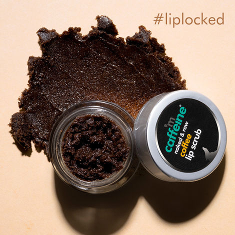 Buy mCaffeine naked & raw Coffee Lip Scrub for Chapped & Pigmented Lips - 100% Vegan | (12gm)-Purplle