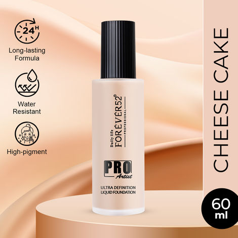 Buy Daily Life Forever52 Pro Artist Ultra Definition Long Lasting Waterproof Full Coverage Liquid Foundation BUF001 (60 ml)-Purplle