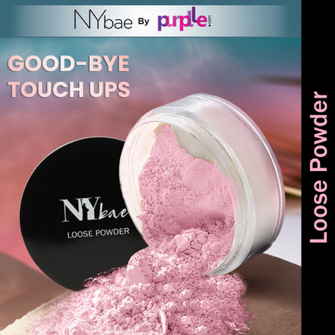 Buy NY Bae Rose Loose Powder (5.8 g) | Pink | Glowy Finish | Rose Oil | Makeup Setting Powder | Long Lasting-Purplle