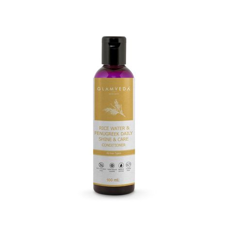 Buy Glamveda Daily Shine Conditioner Rice Water & Fenugreek 100 ml-Purplle