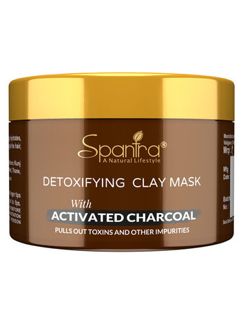 Buy Spantra Detoxifying Clay Mask with Activated Charcoal (125 g)-Purplle
