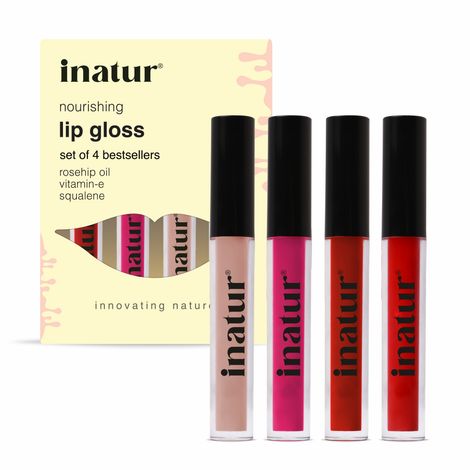 Buy Inatur Lip Gloss Gift Box Pack of 4-Purplle