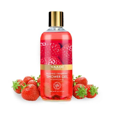 Buy Vaadi Herbals Blushing Strawberry Shower Gel (300 ml)-Purplle