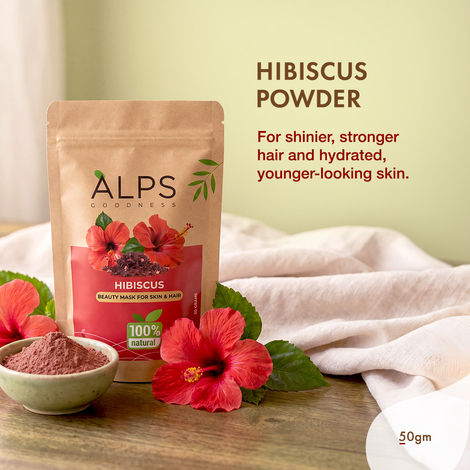Buy Alps Goodness Powder - Hibiscus (50 gm) | Gurhal Powder| Japapushpa Powder| 100% Natural Powder | No Chemicals, No Preservatives, No Pesticides | Hair Mask| Face Mask | RHair Mask for hair growth | Face Mask for dull skin-Purplle