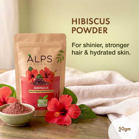 Buy Alps Goodness Powder - Hibiscus (50 gm) | Gurhal Powder| Japapushpa Powder| 100% Natural Powder | No Chemicals, No Preservatives, No Pesticides | Hair Mask| Face Mask | RHair Mask for hair growth | Face Mask for dull skin-Purplle