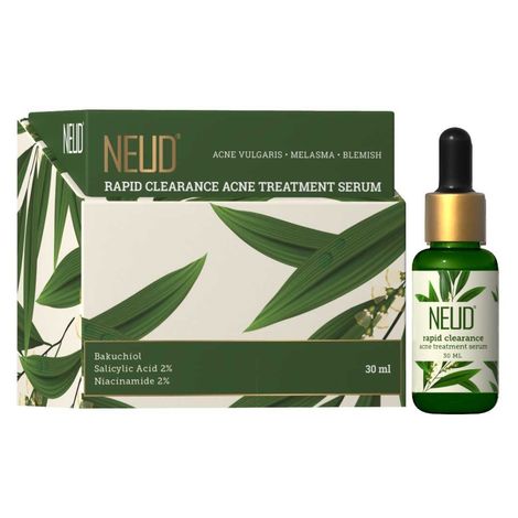 Buy NEUD Rapid Clearance Acne Treatment Serum With Salicylic Acid, Bakuchiol and Niacinamide - 1 Pack (30 ml)-Purplle