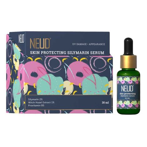 Buy NEUD Skin Protecting Silymarin Serum With Witch Hazel, Provitamin B5 and Aquaxyl - 1 Pack (30 ml)-Purplle