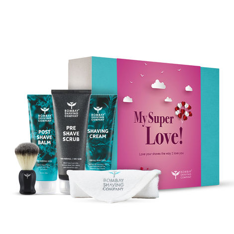 Buy Bombay Shaving Company Gift Kit | 3 Step Shaving Kit for Men | Exfoliating Scrub, Shaving Cream, Post-Shave Balm & Shaving Brush-Purplle