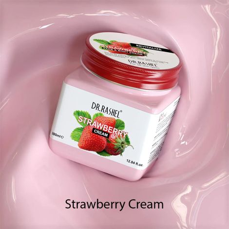 Buy Dr.Rashel Revitalize Strawberry Face and Body Cream For All Skin Type (380 ml)-Purplle