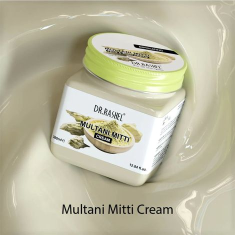 Buy Dr.Rashel Exfoliating Multani Mitti Face and Body Cream For All Skin Type (380 ml)-Purplle