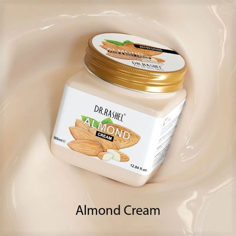 Buy Dr.Rashel Refreshing Almond Face and Body Cream For All Skin Type (380 ml)-Purplle