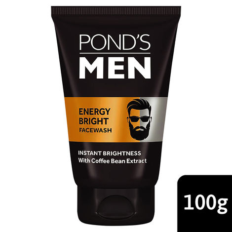 Buy Pond's Men Energy Bright Anti-Dullness Facewash With Coffee Bean, 100 g-Purplle
