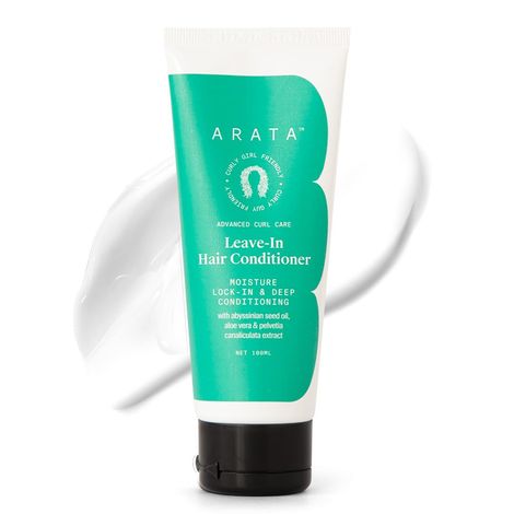 Buy Arata Advanced Curl Care Leave-In Conditioner (100 ml) | Moisturizes & Deep Conditions For Soft Curls | Abyssinian Seed Oil, Aloe Vera & Pelvetia Canaliculata | Repairs & Conditions | CG Approved-Purplle