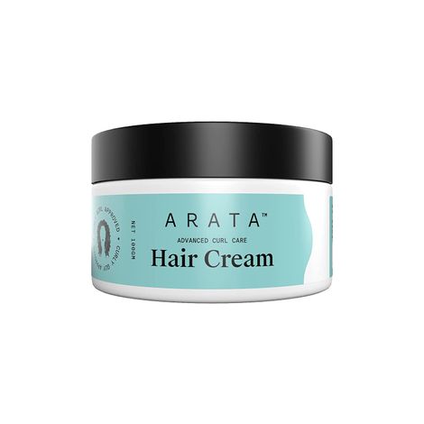 Buy Arata Advanced Curl Care Hair Cream (100 GM) For Velvety Soft Curls | Intensive Moisture, Curl Definition & Plant-Based Styling | Abyssinian Seed Oil, Soya Protein & Shea Butter | CG Approved-Purplle