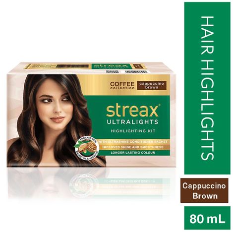 Buy Streax Coffee collection Ultralights Highlighting Kit - Cappuccion Brown (80 ml)-Purplle