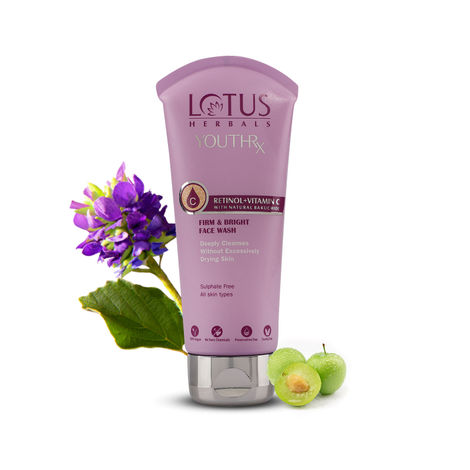 Buy Lotus Herbals YouthRx Firm & Bright Face Wash | Bakuchiol Retinol & Vitamin C | Anti Ageing & Brightening | 100ml-Purplle