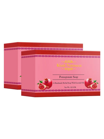 Buy Khadi Nutriment Pomegranate Soap,125 gm (Pack of 2)-Purplle
