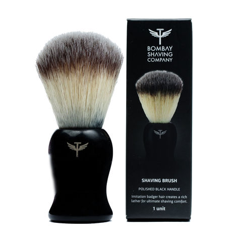 Buy Bombay Shaving Company Shaving Brush, Black-Purplle