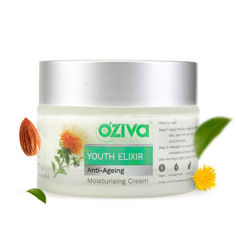 Buy OZiva Youth Elixir Anti-Ageing Moisturising Cream for Wrinkle Reduction (50 gm)-Purplle