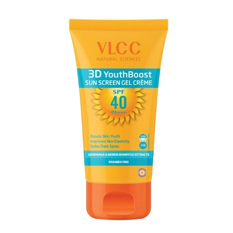 Buy VLCC 3D Youth Boost SPF40 Sunscreen Gel Creme (50 gm)-Purplle