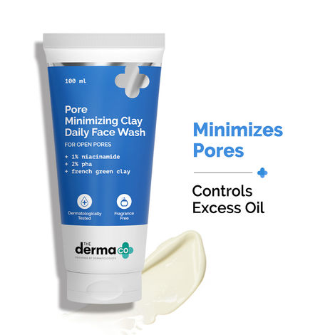 Buy The Derma Co.Pore Minimizing Clay Daily Face Wash with 1% Niacinamide & 2% PHA for Open Pores (100 ml)-Purplle