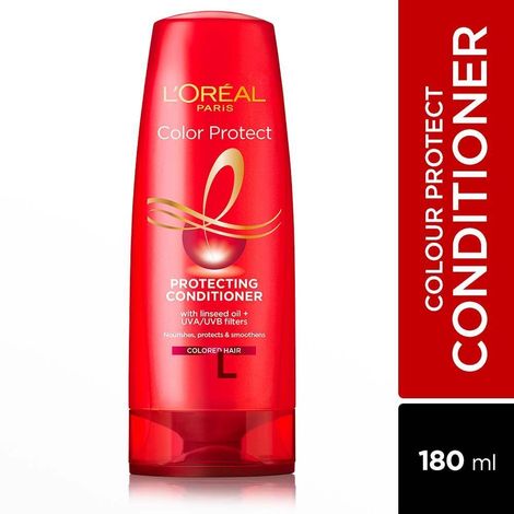 Buy L'Oreal Paris Conditioner, Vibrant & Revived Colour, For Colour-treated Hair, Colour Protect, 180ml-Purplle