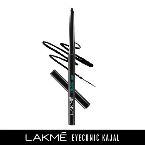 Buy Lakme Eyeconic Kajal, Deep Black, 0.35g-Purplle