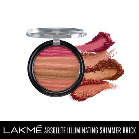 Buy Lakme Absolute Illuminating Blush Shimmer Brick - In Pink (10 g)-Purplle