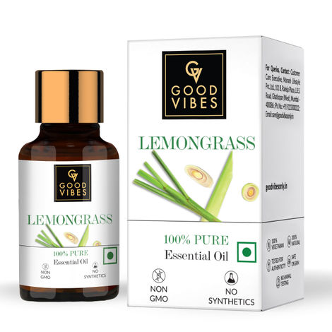 Buy Good Vibes 100% Pure Lemongrass Essential Oil(10 ml)-Purplle