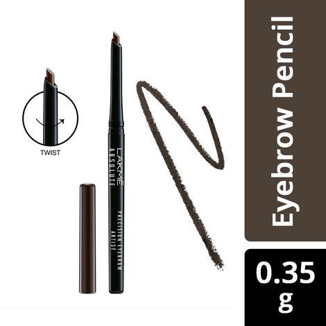 Buy Lakme Absolute Precision Eye Artist Eyebrow Pencil - Dark Brown (0.35 gm)-Purplle