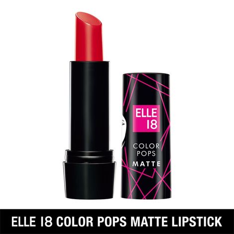 Buy Elle 18 Color Pop Matte Lip Color, R31, Crazy Red, 4.3 g-Purplle