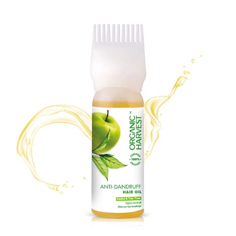 Buy Organic Harvest Anti-Dandruff Hair Oil For Men/Women With Apple Oil & Tea Tree Extract-Purplle