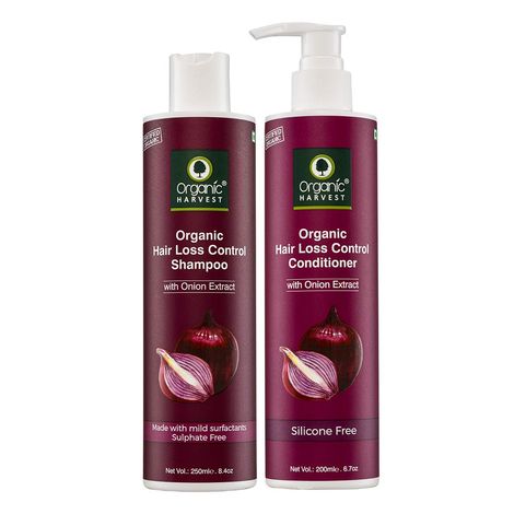 Buy Organic Harvest Red Onion Shampoo, Onion Conditioner,combo Suitable for All Hair Types Combo of 2-Purplle