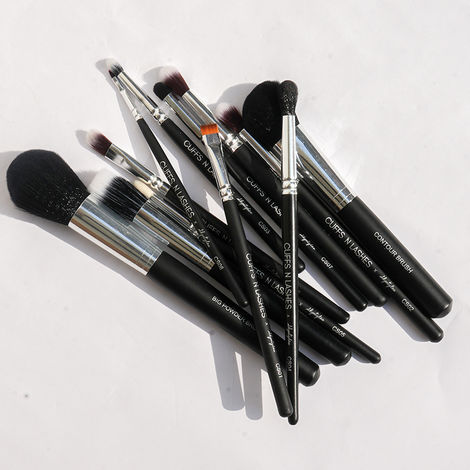 Buy Cuffs N Lashes X Shystyles, Makeup Brushes, Set of 9-Purplle