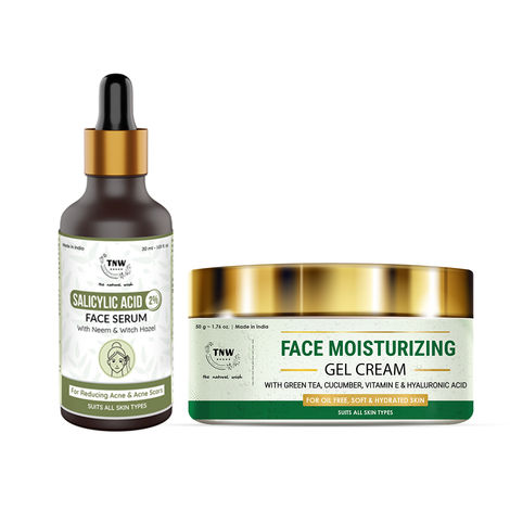 Buy Combo of 2- Salicylic Acid Face Serum 30ml + Face Moisturizing Gel Cream 50g-Purplle
