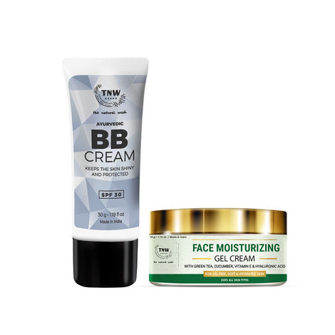 Buy Combo of 2- BB Cream 30gm + Face Moisturizing Gel Cream 50g-Purplle
