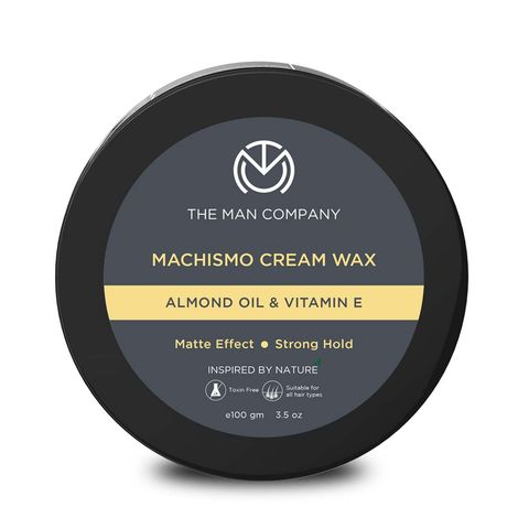 Buy The Man Company Hair Cream Wax for Men - Machismo | Strong Hold Styling | Matte Finish with Volume | Beeswax | Non Greasy - 100gm-Purplle