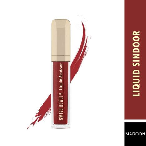 Buy Swiss Beauty Bridal Glame Liquid Sindoor - Maroon - 8 ml-Purplle